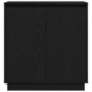 vidaXL Komód LED -es lámpákkal Fekete tölgy 71 x 34.5 x 75 cm Faanyag