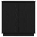 vidaXL Komód LED -es lámpákkal Fekete tölgy 71 x 34.5 x 75 cm Faanyag