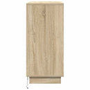 vidaXL Komód LED -es lámpákkal Sonoma tölgy 71 x 34.5 x 75 cm Faanyag