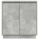 vidaXL Komód LED -es lámpákkal Beton Szürke 71 x 34.5 x 75 cm Faanyag