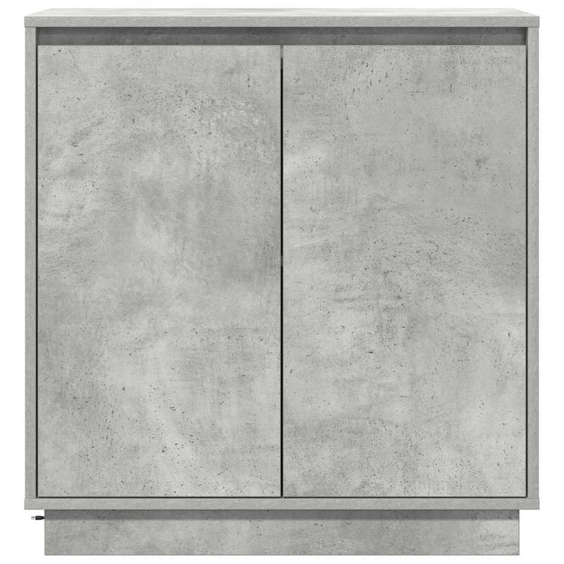 vidaXL Komód LED -es lámpákkal Beton Szürke 71 x 34.5 x 75 cm Faanyag