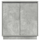vidaXL LED tálaló részére Betonszürke 71 x 34,5 x 75 cm Faanyag