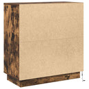 vidaXL Komód LED -es lámpákkal Füstölt tölgy 71 x 34.5 x 75 cm Faanyag