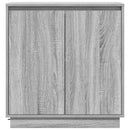 vidaXL LED tálaló részére Szürke Sonoma 71 x 34,5 x 75 cm Faanyag