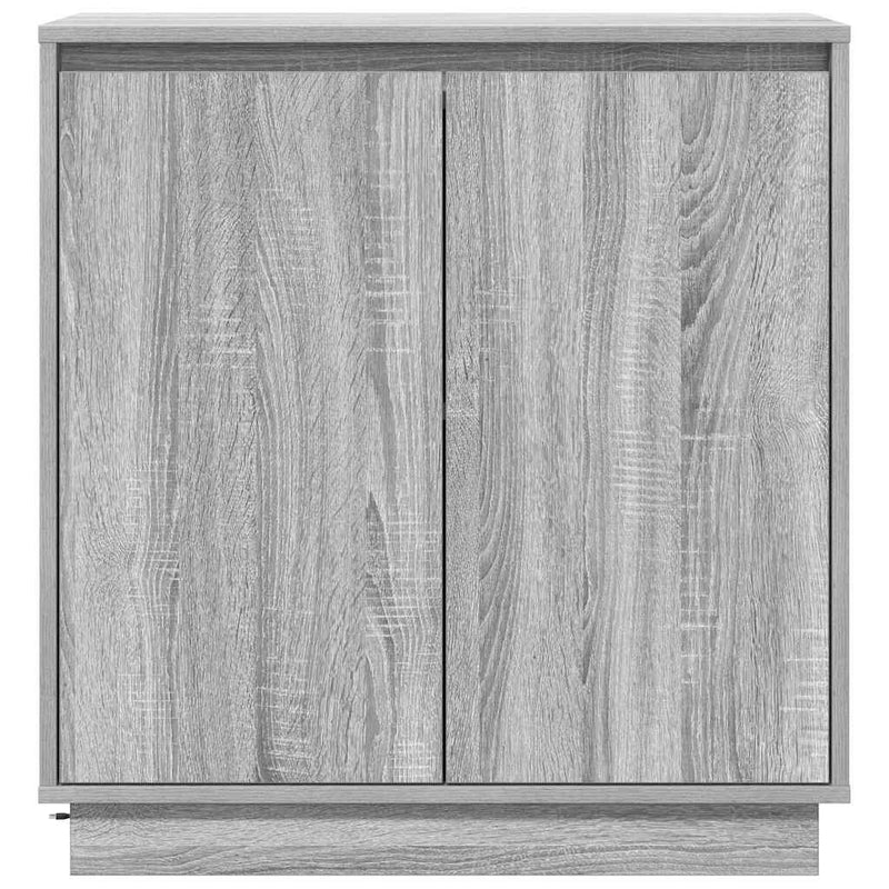 vidaXL Komód LED -es lámpákkal Szürke Sonoma 71 x 34.5 x 75 cm Faanyag
