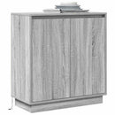 vidaXL LED tálaló részére Szürke Sonoma 71 x 34,5 x 75 cm Faanyag