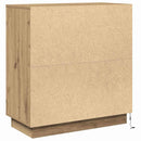 vidaXL Komód LED -es lámpákkal Artisan tölgy 71 x 34.5 x 75 cm Faanyag