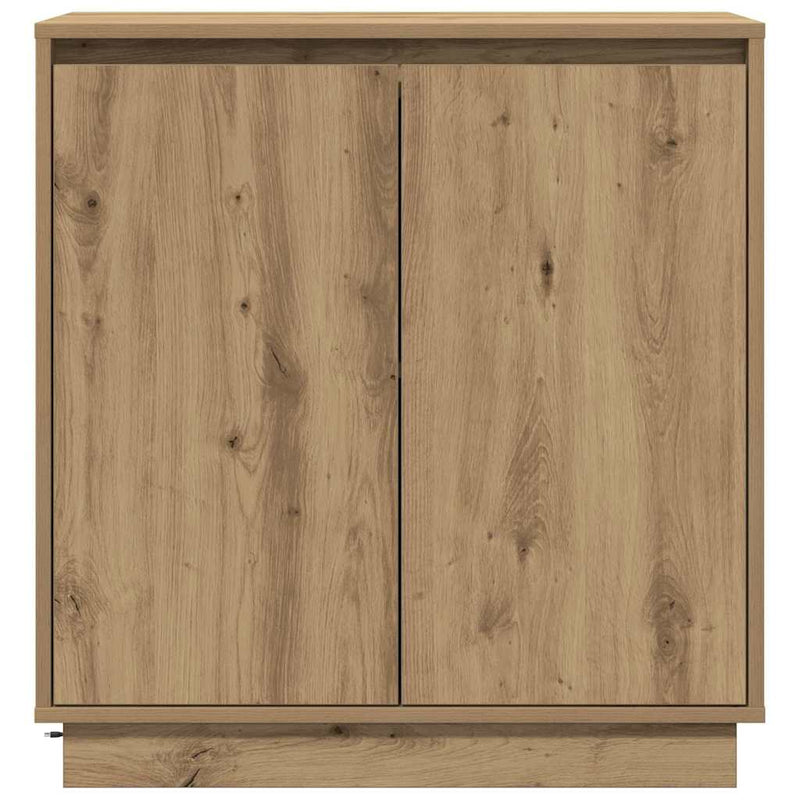 vidaXL Komód LED -es lámpákkal Artisan tölgy 71 x 34.5 x 75 cm Faanyag