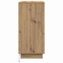 vidaXL Komód LED -es lámpákkal Artisan tölgy 71 x 34.5 x 75 cm Faanyag