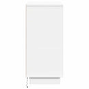 vidaXL LED tálaló LED -es lámpákkal Fehér 71 x 34,5 x 75 cm Faanyag