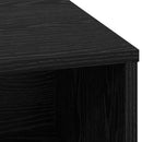 vidaXL LED tálaló Fekete tölgy 71 x 34,5 x 75 cm Faanyag