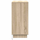 vidaXL LED tálaló Sonoma tölgy 71 x 34,5 x 75 cm Faanyag