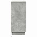 vidaXL LED tálaló Beton szürke 71 x 34,5 x 75 cm Faanyag