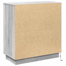 vidaXL LED tálaló Szürke Sonoma 71 x 34,5 x 75 cm Faanyag