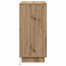 vidaXL LED tálaló Artisan tölgy 71 x 34,5 x 75 cm Faanyag