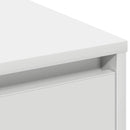 vidaXL LED tálaló LED -es lámpákkal Fehér 90 x 32 x 75 cm Faanyag