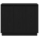 vidaXL LED tálaló Fekete tölgy 90 x 32 x 75 cm Faanyag