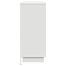 vidaXL LED tálaló LED -es lámpákkal Fehér 90 x 32 x 75 cm Faanyag