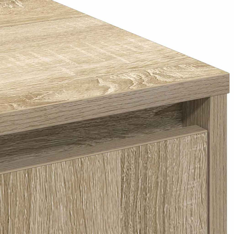 vidaXL Oldalszekrény polcokkal Sonoma tölgy 90 x 32 x 75 cm Faanyag