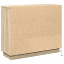 vidaXL Oldalszekrény polcokkal Sonoma tölgy 90 x 32 x 75 cm Faanyag