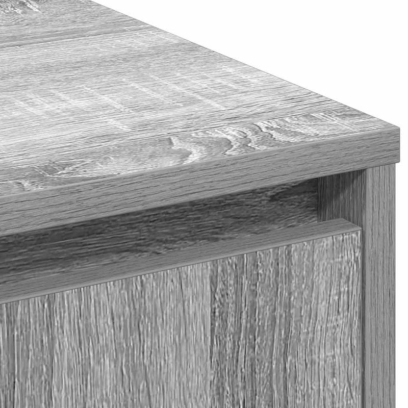 vidaXL Oldalszekrény polcokkal Szürke Sonoma 90 x 32 x 75 cm Faanyag