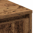 vidaXL Oldalszekrény LED -es lámpákkal Öreg fa 90 x 32 x 75 cm Faanyag