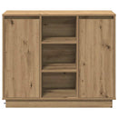 vidaXL Oldalszekrény polcokkal Artisan tölgy 90 x 32 x 75 cm Faanyag