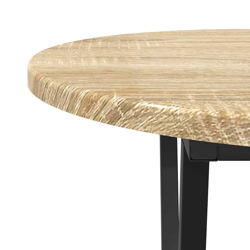 vidaXL Dohányzóasztal sonoma tölgy 80 x 40 x 40,5 cm Mérnöki fa és fém