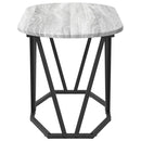 vidaXL Dohányzóasztal Szürke 80 x 40 x 40.5 cm Mérnöki fa és fém