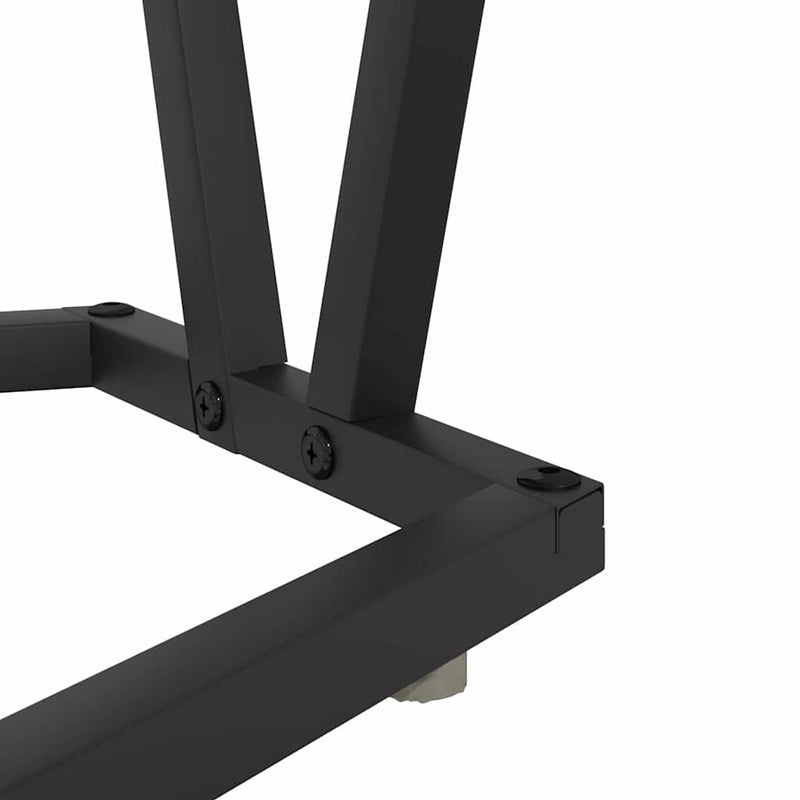 vidaXL Dohányzóasztal Régi fa 80 x 40 x 40,5 cm Mérnöki fa és fém