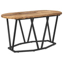 vidaXL Dohányzóasztal Öreg fa 80 x 40 x 40.5 cm Mérnöki fa és fém