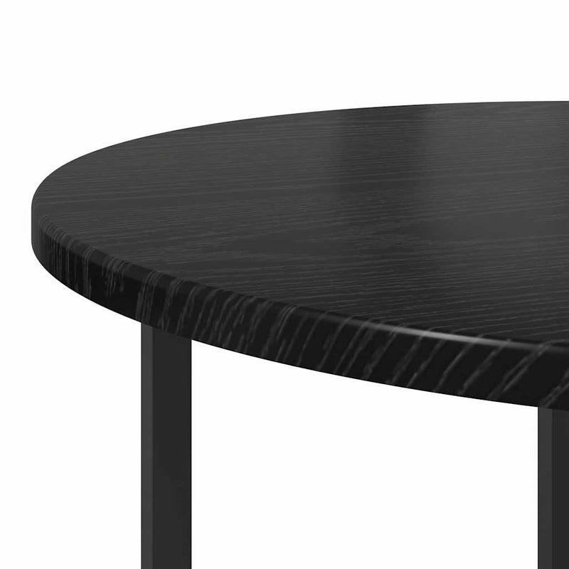 vidaXL Kisasztal készlet 2 pcs Musta tammi 50 x 50 x 50 cm