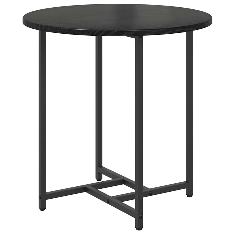 vidaXL Kisasztal készlet 2 pcs Musta tammi 50 x 50 x 50 cm