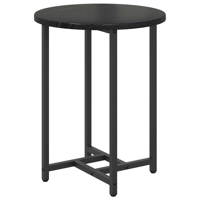 vidaXL Kisasztal készlet 2 pcs Musta tammi 50 x 50 x 50 cm