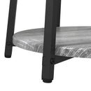 vidaXL Kisasztal készlet polcokkal 2 pcs Szürke Sonoma és Fekete