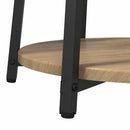 vidaXL Kisasztal készlet polcokkal 2 pcs Artisan tölgy és fekete