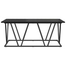vidaXL Dohányzóasztal Fekete tölgy 100 x 50 x 40 cm Mérnöki fa és fém