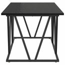 vidaXL Dohányzóasztal Fekete tölgy 100 x 50 x 40 cm Mérnöki fa és fém