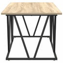 vidaXL Dohányzóasztal Sonoma tölgy 100 x 50 x 40 cm Mérnöki fa és fém