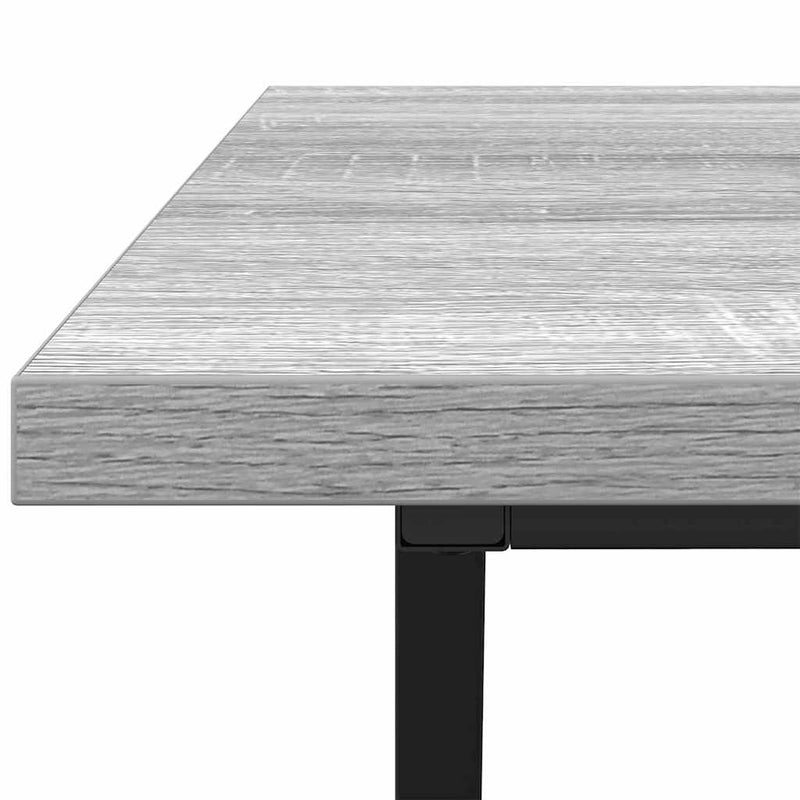 vidaXL Dohányzóasztal Szürke sonoma 100 x 50 x 40 cm Mérnöki fa és fém