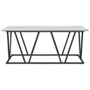 vidaXL Dohányzóasztal Szürke 100 x 50 x 40 cm Mérnöki fa és fém