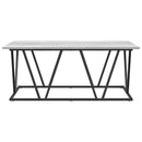 vidaXL Dohányzóasztal Szürke 100 x 50 x 40 cm Mérnöki fa és fém