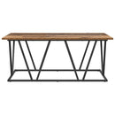 vidaXL Dohányzóasztal Öreg fa 100 x 50 x 40 cm Mérnöki fa és fém