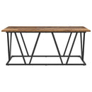 vidaXL Dohányzóasztal Öreg fa 100 x 50 x 40 cm Mérnöki fa és fém