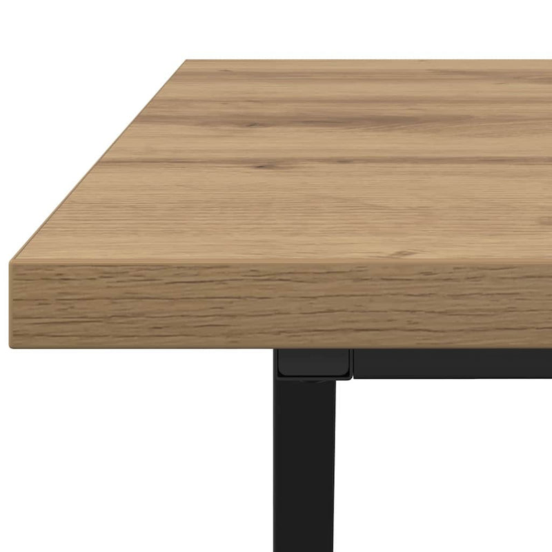 vidaXL Dohányzóasztal kézműves tölgy 100 x 50 x 40 cm