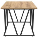 vidaXL Dohányzóasztal Artisan tölgy 100 x 50 x 40 cm Mérnöki fa és fém