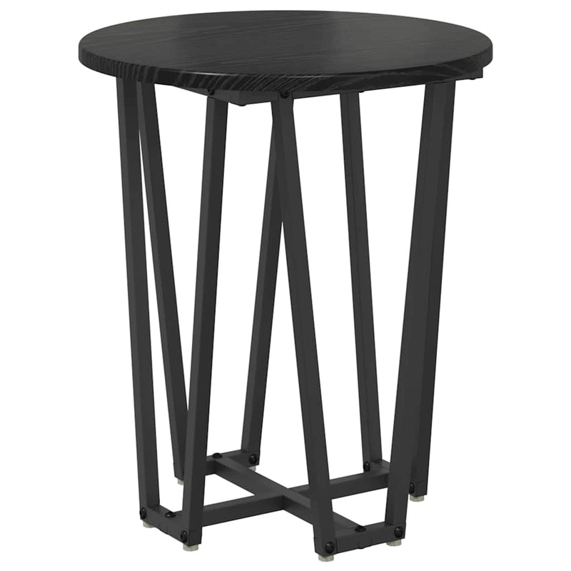 vidaXL Kisasztal készlet 2 pcs Musta tammi 50 x 50 x 50.5 cm