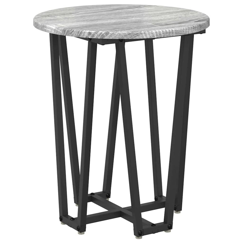 vidaXL Kisasztal készlet 2 pcs Szürke sonoma és Fekete