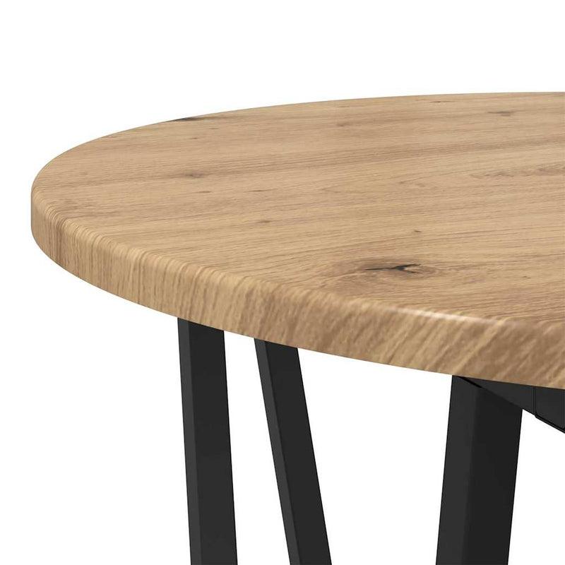 vidaXL Kisasztal készlet 2 pcs Artisan tölgy és fekete