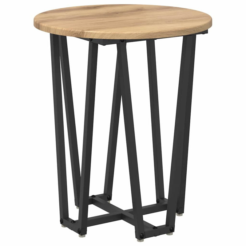 vidaXL Kisasztal készlet 2 pcs Artisan tölgy és fekete